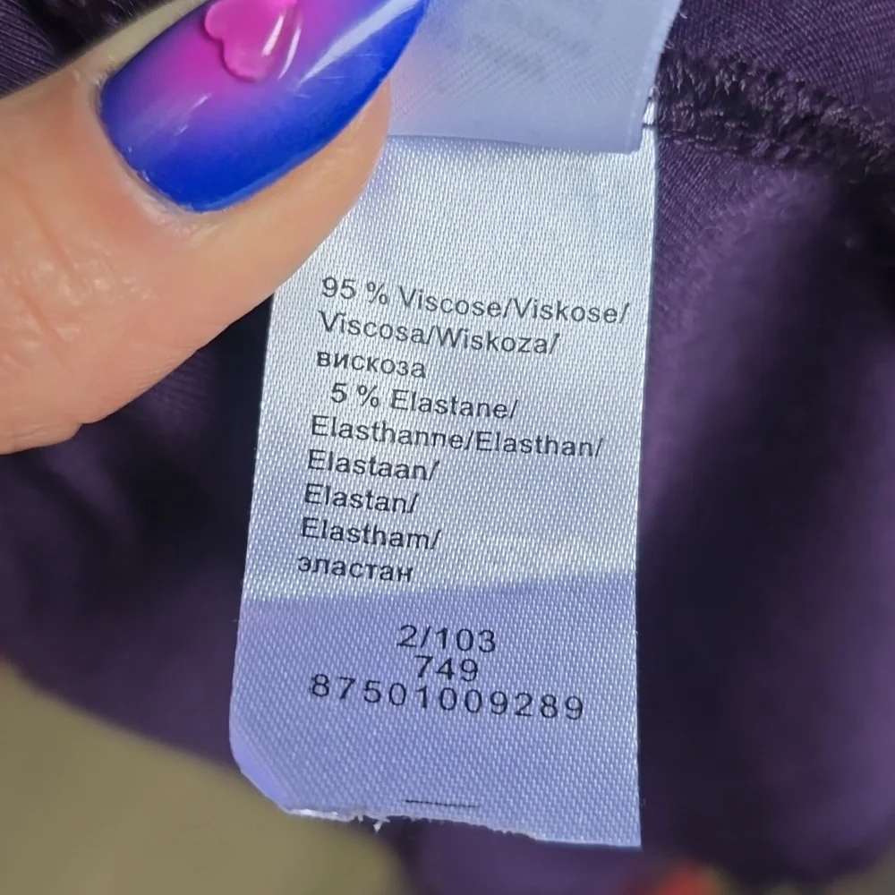 Apanage Rouge Purple Belted Drape Cardigan Size 10 - Picture 6 of 6